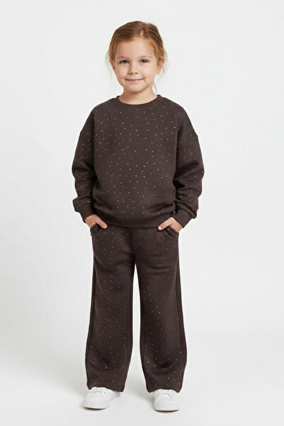 MODANINO Girl's Stone Decorated-2 Thread-Top and Bottom Set-3/5 Years Old 12451