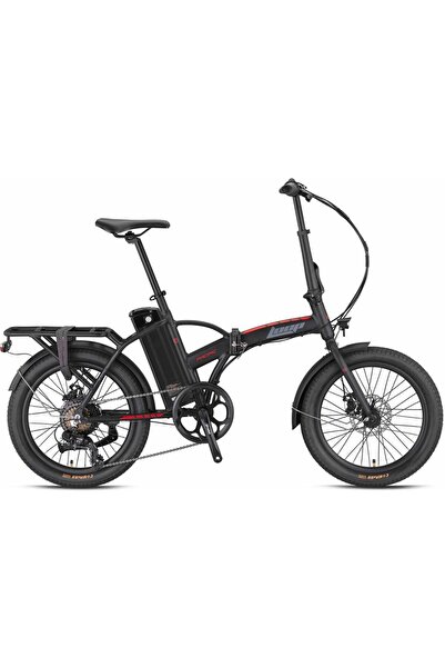 Kron Loop Pacific 20 7 Vites MD Katlanır Elektrikli Bisiklet - Siyah Kırmızı ...