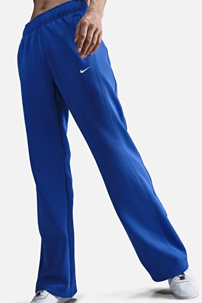 Nike Sportswear Essentials Windrunner Mid-Rise Slim Poly Knit Women's Sweatpants Blue