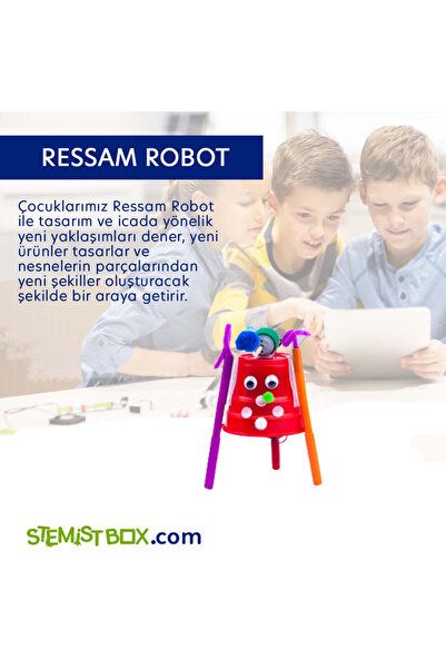 Stemist Box Resim Yapan Oyuncak Robot