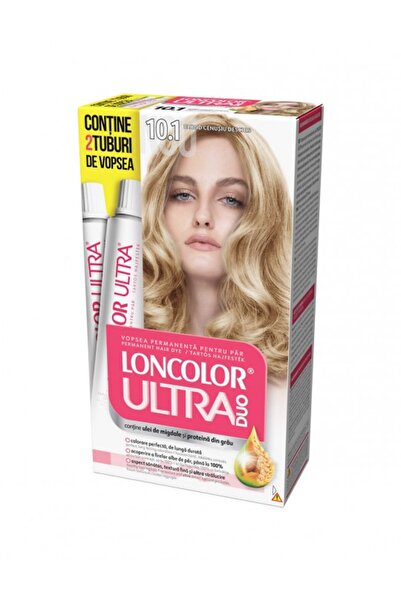Loncolor Ultra Vopsea de par permanenta Max 10.1 Blond Cenusiu Deschis, 200 ml