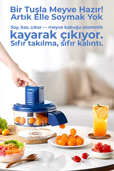 ROBO Şarjlı Meyve Sebze Sarımsak Soyucu