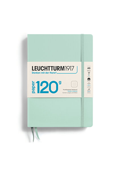 Leuchtturm1917 A5 Notebook Dotted 120G Hardcover Mint Green Leuchtturm