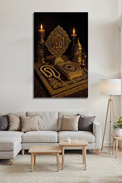 B&G DESIGN Pictură decorativă islamică de lux din sticlă, cu cuvinte ale lui ...