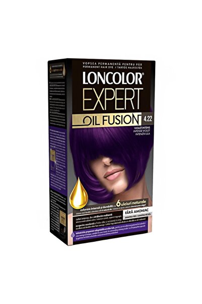 Loncolor Expert Vopsea de Par Permanenta Oil Fusion 4.22 Violet Intens, 100 ml