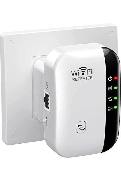 Jenuos ® WiFi Range Extender with Ethernet Cable, 150m Coverage, 300 Mbps Speed, Dual Mode