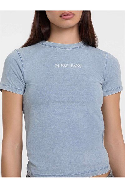 Guess Jeans Ss Slim Kadın Slim Fit T-Shirt