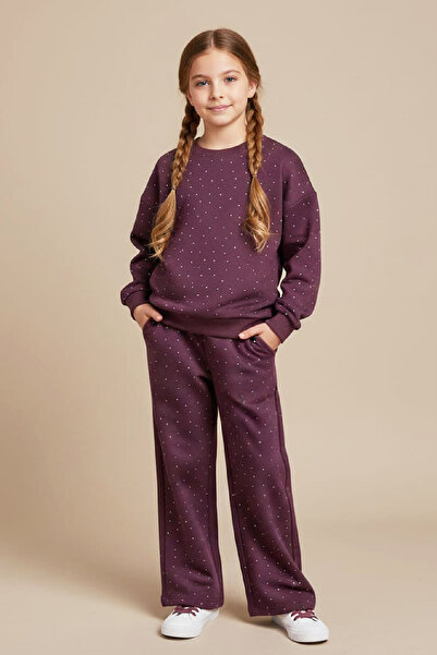 MODANINO Girl's Stone Decorated-2 Thread-Top and Bottom Set-3/5 Years Old 12451