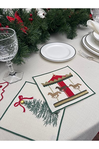 Leoinart Yılbaşı 2li Kokteyl Kahve Sunum Peçetesi