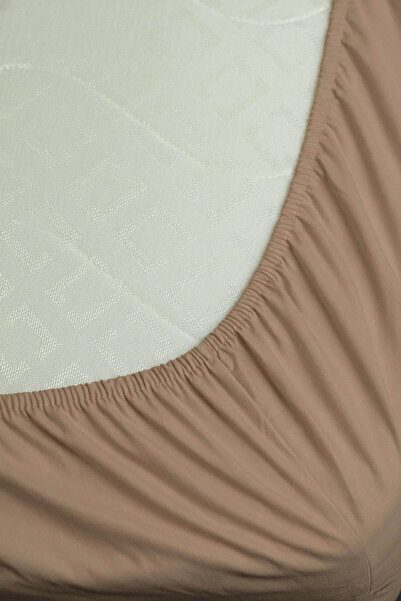 FAVORA 100% Cotton Ranforce Premium Single Fitted Sheet Set - Mocha