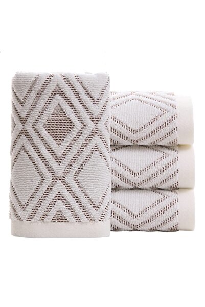 OEM Hand Towels - Highly Absorbent, Cotton, Color: Beige Brown for Bathroom