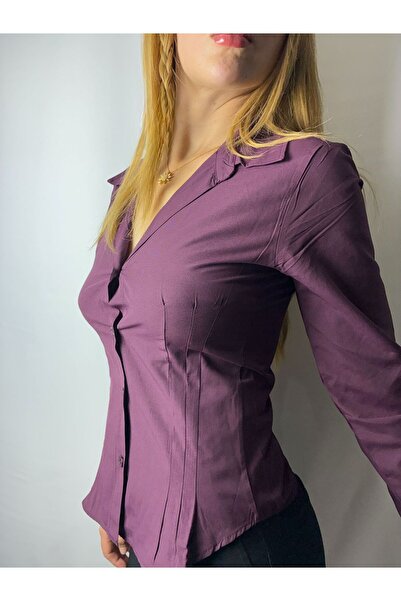 Selenay Çetin Butik Kadın Korse Detaylı Gömlek