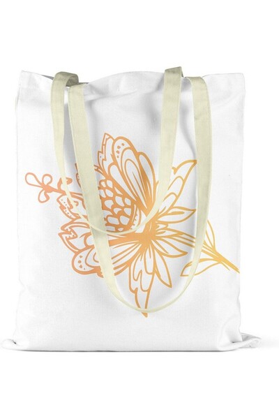 OEM Bonamaison tote shoulder bag, digitally printed, 1 compartment, 48x55 cm