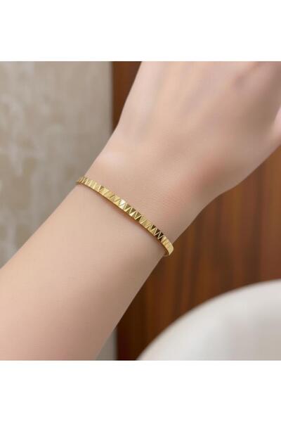 15 gr (GRAM) Zikzak Desen Çöp Bilezik Yatırımlık İşçiliksiz 22 Ayar Altın