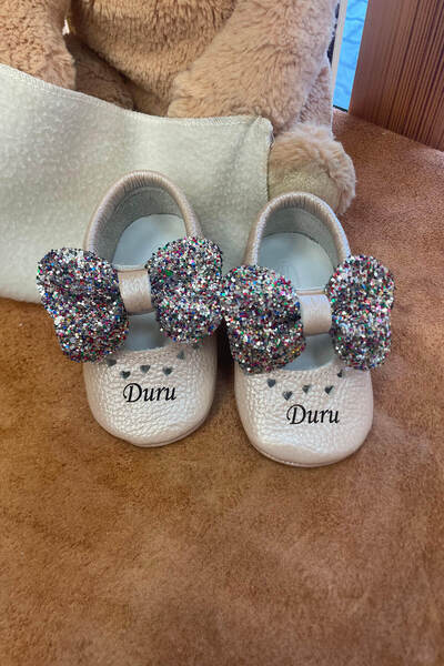 Beybium İsimli Bebek Ayakkabısı Hakiki Deri Bobby Somon