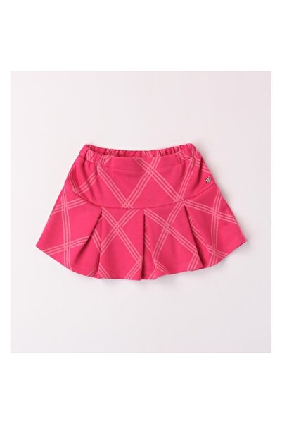 Sarabanda - Girls' jacquard skirt with geometric pattern, Fuchsia, 92-98 cm