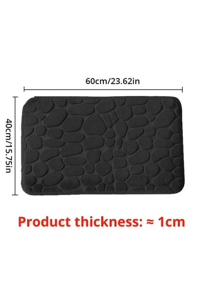 Generic Bathroom Rug Quick Dry Mats Bathroom Rugs Rubber Backing Machine Washable Shower Floor Rugs（40*60cm）