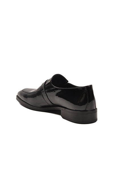 Fosco Pantofi clasici pentru bărbați din piele naturală din piele lacuită neagră 3262 M