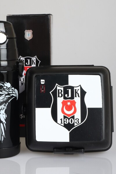 Beşiktaş Dekomus Pocket Notebook with Gift Licensed 500 ml Steel Bottle and Lunch Box Set 1903