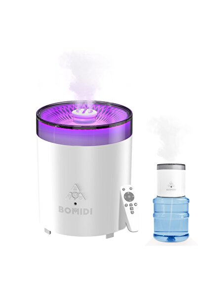 BOMIDI مرطب بالموجات فوق الصوتية مع جهاز تحكم عن بعد بـ 7 ألوان للضوء و3 أوضا...