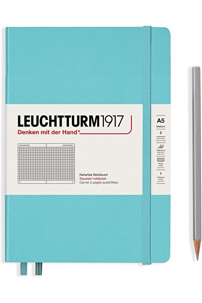 Leuchtturm1917 A5 Notebook Arithmetic Hardcover Marine Blue Leuchtturm
