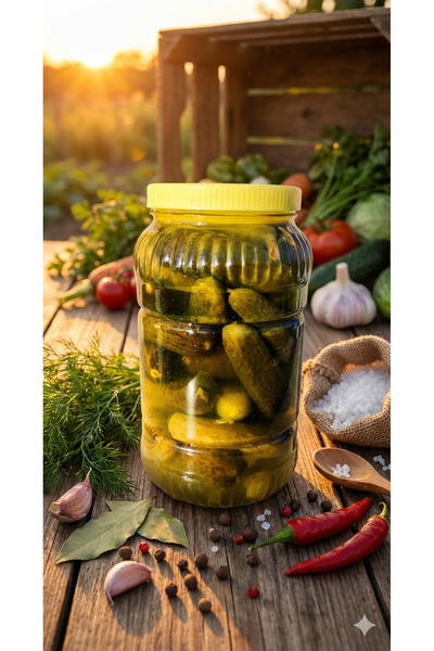 MA Hasanoğulları 3 Kg Doğal Fermente Salatalık Turşusu – Katkısız Çıtır Kornişon