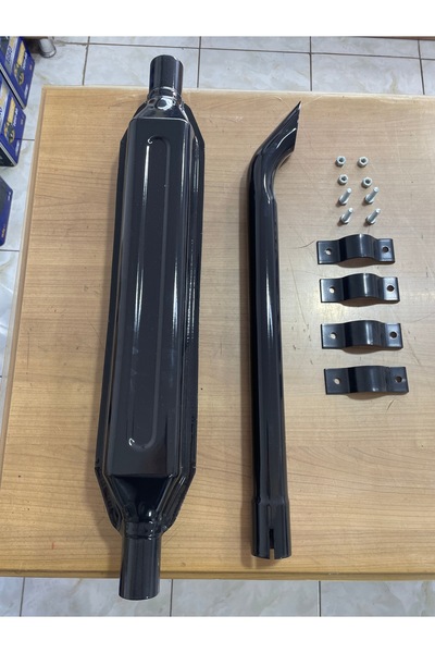 YCN KOMPLE DİK EKSOZ SETİ 55-46/70-56/70-66/80-66 UYUMLU SUSTURUCU/BORU/KELEP...