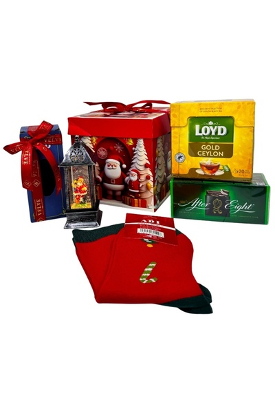 velve Pachet Christmas Delight,felinar,ciocolata After Eight,sosete Craciun b...