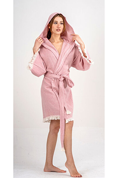 BleMare Muslin Peshtemal Short Bathrobe