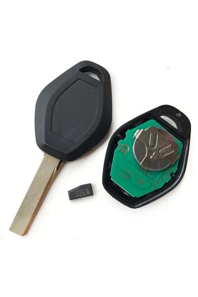 GizMondo Complete Car Key with Transponder Chip, HU92 Blade, 3 Buttons, Compatible with BMW (1999–2012)