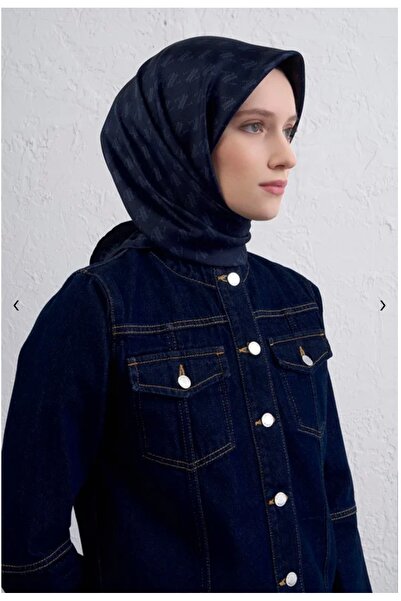 Armine Monogram Desenli Saf İpek Twill Eşarp