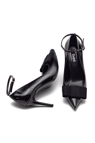 Dedos Women's High Heels Bow Detail Ankle Strap Pointed Toe Casual Evening Dress Shoes 125