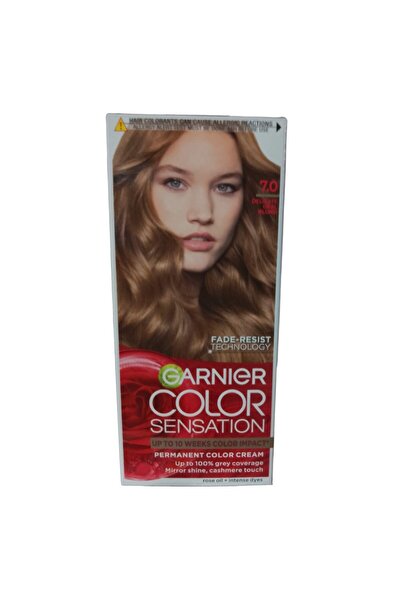 Garnier Set of 3 x Color Sensation 7.0 Delicate Opal Blonde Permanent Hair Dye with Ammonia, 110 ml