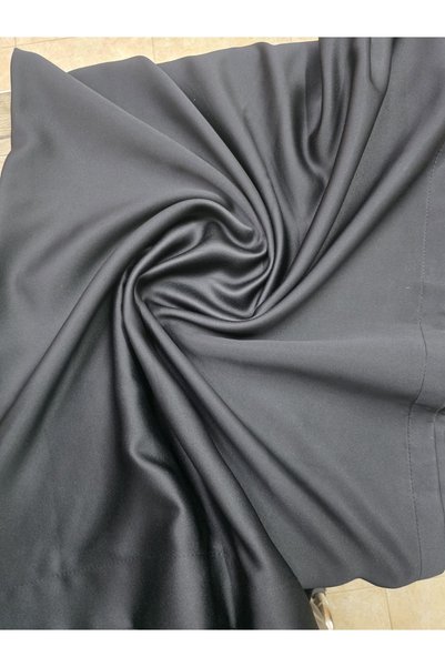 SHY TEKSTİL Anthracite Blackout Blackout Background Curtain Light-Proof Draped Fabric Daylight Blocking Stylish Appearance