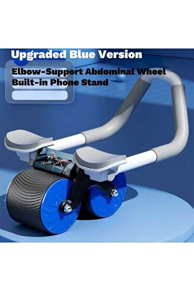 NON Adjustable Ab Roller Wheel with Elbow Pads, Phone Holder & Double Wheels,...