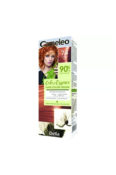 CAMELEO Set 3 x Color Essence Hair Dye 7.4 Copper Red, 75 g