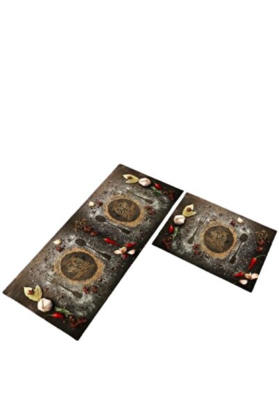 Sanlux Set of 2 Kitchen Rugs, Master Chef, Anti-Slip, 50x60cm, 50x120cm, Mult...