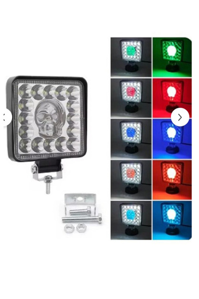 AUTO LUXURY RGB RENKLİ Kuru Kafa Çakarlı tavan Lambası 12v - 24v