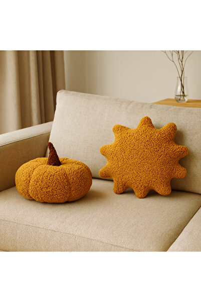 EYPRICH Teddy Decorative Pumpkin and Sun Pillow/Cushion