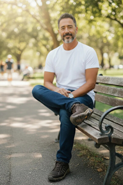 GokceKundura06 Men's Lace-Up Nubuck Outdoor Shoes