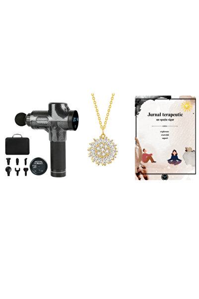 Therapybox Cos Cadou Pistol de masaj, Colier Rotativ Anti-Stres, Jurnal Terap...