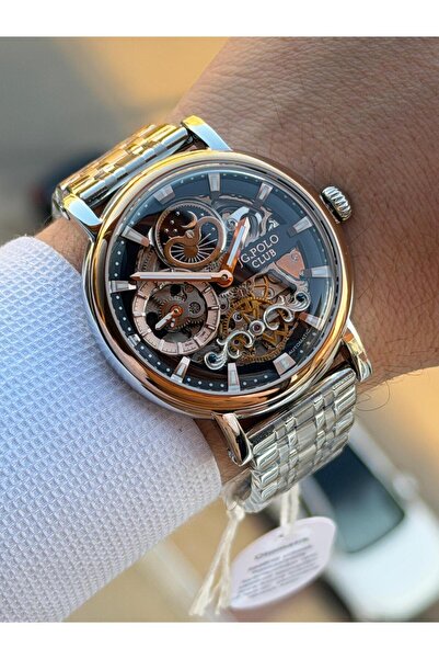 JG. Polo Club Jg.Polo Club Automatic Mechanism Italian Design Bracelet 5Atm Water Resistant Men's Wristwatch 02014.3