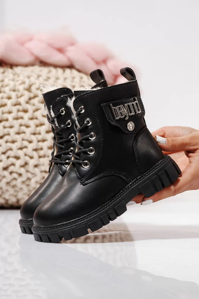 Zaira Ghete fete imblanite negre din piele ecologica Milena #23150 - 30