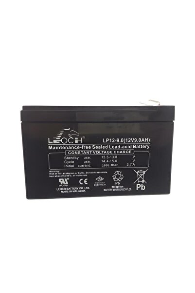 Leoch 12V 9A Kuru Tip UPS Akü