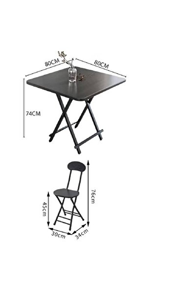NKX Folding Portable Table for Indoor & Outdoor Use in Kitchen, Living Room, Balcony or Garden