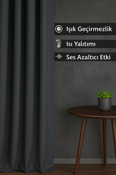 SHY TEKSTİL Blackout Karartma Fon Perde Işık Geçirmez Dökümlü Kumaş Gün Işığı...