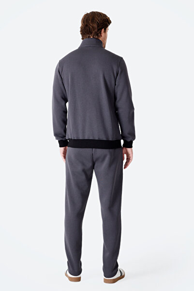 Slazenger Σετ αθλητικής φόρμας FLICKER για άντρες με τσέπη με φερμουάρ σε σκούρο γκρι χρώμα