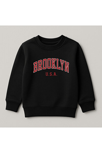 SVART WEAR سترة بروكلين مطبوع للأطفال مصنوعة من القطن بنسبة 100%