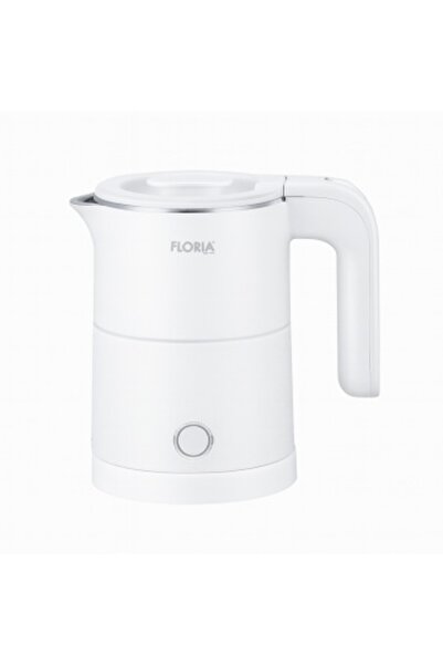 Floria ZLN-1735 Electric Kettle – 500 ml, 1000 W, stainless steel interior, double walls, white