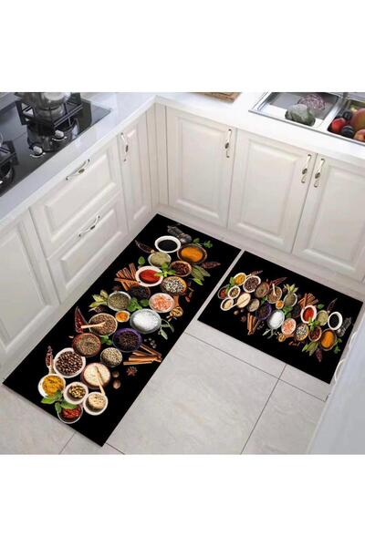 Sanlux Set of 2 Kitchen Rugs, Thermally Insulated, Non-Slip, K10